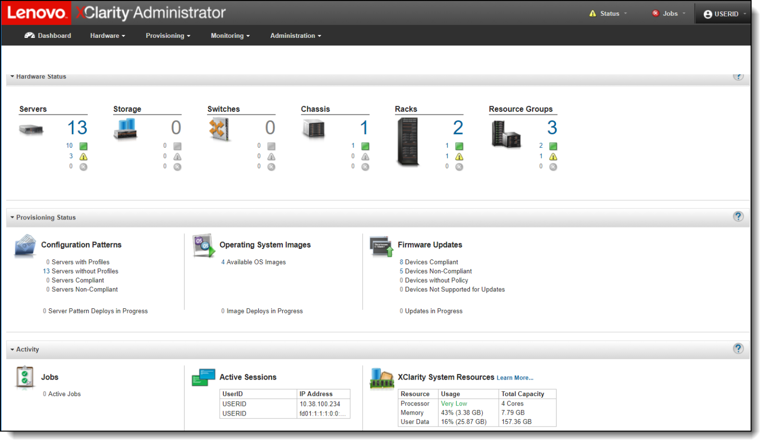 Lenovo xclarity administrator установка